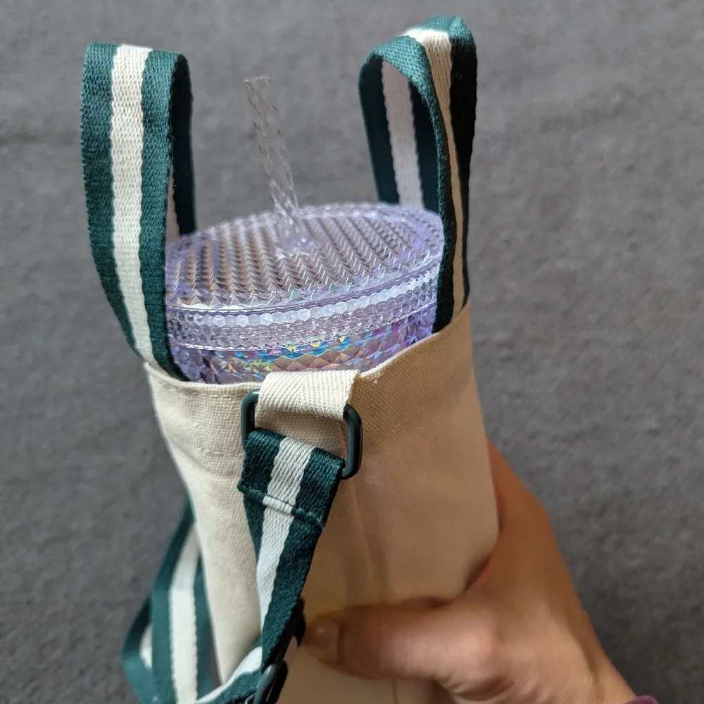 Starbucks Asia Mofusand kitty canvas cup carrier BNWT - Picture 5 of 9